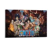 KSOXDAITIP Poster de l'anime One Piece TV Show Poster Peinture Décorative Toile Posters Muraux et Image d'Art Impression Moderne Famille Chambre Décor Posters 16x24pouces(40x60cm)
