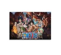 KSOXDAITIP Poster de l'anime One Piece TV Show Poster Peinture Décorative Toile Posters Muraux et Image d'Art Impression Moderne Famille Chambre Décor Posters 40x60cm (16x24pouces)