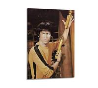 KSOXDAITIP Poster décoratif sur toile de Bruce Lee de Kung Fu et de Bruce Lee - Décoration murale moderne pour chambre à coucher - 40 x 60 cm