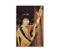 KSOXDAITIP Poster décoratif sur toile de Bruce Lee de Kung Fu et de Bruce Lee - Décoration murale moderne pour chambre à coucher - 20 x 30 cm