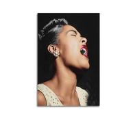 KSOXDAITIP Poster décoratif sur toile Singer Billie Holiday - Impression d'art moderne pour chambre à coucher - 60 x 90 cm