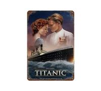 KSOXDAITIP Poster Titanic - Décoration murale en métal - Affiche moderne en métal - Décoration d'intérieur - Décoration vintage - 30 x 20 cm