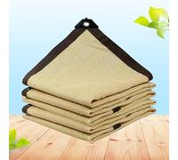 KSQP Filet Ombrage Extérieur 3x6 Voiles d'ombrage pour Patio Bache Pergola 4x3 Filet Anti Grele Filet Anti Chaleur L'air Peut circuler vers et vers Le Bas - sans perçage,beige-3x5m