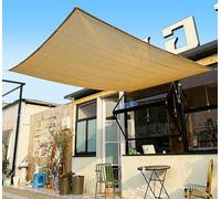 KSQP Voile Ombrage 5x4 Filet d'ombrage Extérieur Toile Ombrage Filet de d'ombrage Ombrage Jardin pour Jardin, Terrasse, Balcon, Camping, Pergola,beige-4x5m