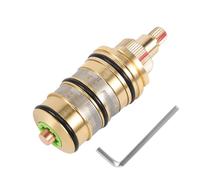Ksrnsne Cartouche de Robinets Thermostatique De Douche et Poignée en Laiton Remplacement pour le pour Mitigeur Mélangeur Barre de Douche Mélangeur Douche Cartouche