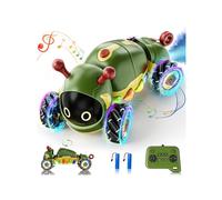 Kssvzz Voiture Telecommandée Enfant,4WD RC Stunt Car avec Lumière et Spray,2,4Ghz Chenille Télécommandé Robot avec Musique,360° Rotation,Tout Terrain,Jouet Cadeau pour Garçon Fille 3 4 5 6 7 8 Ans