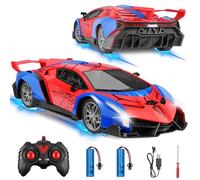Kssvzz Voiture Telecommandée Jouet Enfant, RC Drift Car 15km/h Voiture Radiocommandée, 2.4GHz Spider Car de Course RC avec 2 Piles, Jeu Extérieur Intérieur Cadeau Garçons Filles 3 4 5 6 7 8 9 Ans