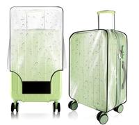 KSSZZCO Housse de protection transparente épaisse pour bagages, Cadre noir transparent, 30"