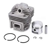KSTE Cylindre Debroussailleuse Piston, 44MM Cylindre Ensemble Piston Kit Anneau for TL52 BG52 débroussailleuse Moteur