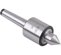 KSTE Pointe Tournante MT2, 60° Acier T10 40Cr 0.01mm Centre Tournant Conique Morse Haute Précision pour Tour à Métal Bois Outil de Tournage