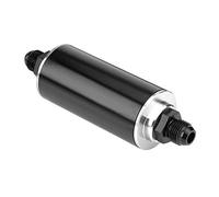 KSTE Universal 100 Micron AN6 Aluminium High Flow Fuel Inline Essence Filtre for voitures Camion Noir