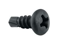 KSTEX KMTEX-39095 Lot de 500 vis autoperceuses métalliques, 3,5 x 9,5 mm, noires, à raccords profilés, pointe de perçage (3,5 x 9,5 mm)