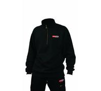 KSTools 100448 Sweatshirt Col Zippé Noir XXL