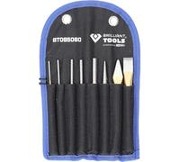 Brilliant Tools – Jeu de burins et de chasses BT085060 – 8 pièces
