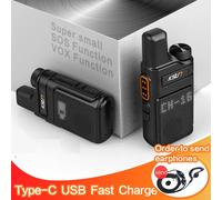 KSUN X-M6 Mini Radio bidirectionnelle FRS PMR 446 talkie-walkie professionnel Portable petits Radios Comunicador émetteur-récepteur Station 1 ou 2 Paquet H FRS 1PCS