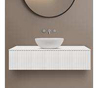 Ksuro 02 plan de travail suspendu 120.3x46.9 cm blanc 53005000