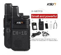 KSUT M6 portable PMR446 FRS talkie-walkie 2 pièces ensemble transmetteur de Station Radio pour enfants dispositif sans fil Radio bidirectionnelle - Type M6 2Sets Standard