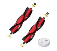 Ksvaye 2PCS Brosse Principale Amovible pour Xiaomi Roborock E2/E3/E4/S5/T4/T6/P5/T7/T7 Pro Brosse Latérale Pièces de Rechange Accessoires Kit Filtre HEPA Brosse Principale Brosse Latérale