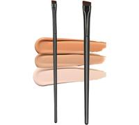 Ksvsonrvi Lot De 2 Pinceaux À Eyeliner Et Sourcils Fins Biseautés Pour Teinture, Ultra Fins Et Plats