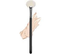 Ksvsonrvi Pinceau Éventail Pour Surligneur De Vi , Polis Et Mélange Avec Poudre Crème, Blush, Illuminateur Et Outil De Maquillage, 1 Pièce Blanc