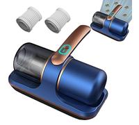 KSWBD Instrument d'élimination des acariens fort à haute fréquence, aspirateur de lit avec lumière UV, aspirateur à matelas à main, double battement haute fréquence sans fil fort profond