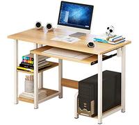 ksxnkhk Bureau Bureau d'ordinateur spacieux, Table de Bureau avec Espace de Rangement, Bureau en Bois pour Poste de Travail à Domicile