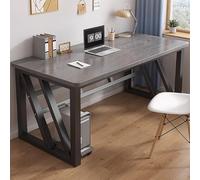 ksxnkhk Bureau en Bois Massif pour la Maison et Le Bureau - Établi Long et Simple en chêne Gris, Forte capacité de Charge, idéal pour Les étudiants et Les études, Plusieurs Coloris disponi