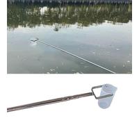 ksxnkhk échantillonnage de l'eau Échantillonneur d'eau pivotant sur Perche, Perche prélèvement avec bécher en Plastique et louche, Collecte pour Les Analyses(1000ML,L 1.5 M)
