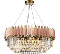 ksxnkhk Grand Lustre en Cristal, Style Empire, Style Ferme Moderne, idéal pour Un Salon, Une Salle à Manger, Un Couloir, Une Chambre à Coucher