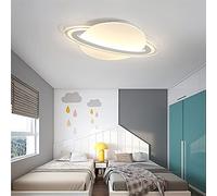 ksxnkhk Lampe de Chambre à Coucher pour garçons et Filles, Lampe de Plafond LED Ultra-Mince elliptique en Forme de planète de Dessin animé, Lampe de Lustre