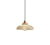 ksxnkhk Lampe Suspendue en Laiton texturé et Verre, Ampoule E27 de Luxe Vintage décorée avec Un luminaire Suspendu, Cache-Pot, en Forme de Bol, Style rétro, pour Cuisine, Ferme, îlot Rural