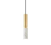 ksxnkhk Lampes suspendues en métal Iron Art, Lampes suspendues en marbre, Lustre Moderne et Simple, LED 3000 K, éclairage d'îlot, éclairage de Chevet de Chambre à Coucher, luminaire pour Salon
