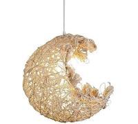 ksxnkhk Lustre à 1 lumière en rotin tressé, luminaire Suspendu créatif, de Luxe