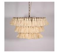 ksxnkhk Lustre à Pampilles coloré tissé à la Main, Objets décoratifs Modernes pour la Maison, lumières LED tissées, lumières suspendues pour la Maison, pour Le Salon
