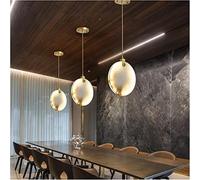 ksxnkhk Lustre d'escalier Moderne, Long Lustre de Luxe, Lampe Suspendue en Cristal de marbre, décoration de Salon, luminaires LED en Pierre, Lustre