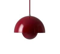 ksxnkhk Lustre Design Danois en Forme de Bouton de Fleur, Douille E27, Suspension orientable à 1 lumière, Installation Semi-encastrée, idéal pour îlot de Cuisine, Salle à Manger, Salon ou