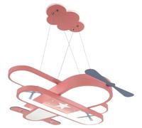 ksxnkhk Lustre en Forme d'avion, Design Nordique Moderne, intensité Variable, LED, Design Dessin animé, Rose, idéal pour Une Chambre de Fille ou d'enfant, Bleu