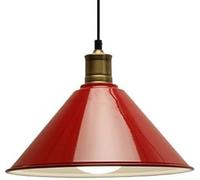 ksxnkhk Lustre en métal Nordique Moderne, Base E27, Lampe Suspendue Rouge à tête Unique, Lampe Suspendue Simple et créative, Hauteur réglable intérieure pour îlot de Cuisine, Salle à Mange