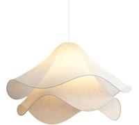 ksxnkhk Lustre en Tissu à pétales crème de décoration de Ferme de Bar Moderne Lustre LED Chaleureux et Romantique adapté au Salon intérieur Salle à Manger Chambre Lustre de Maison îlot de