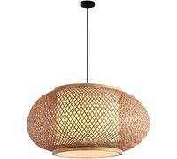 ksxnkhk Lustre Lanterne, Abat-Jour Creux, décoration de Chambre, Lampe Suspendue en Osier, Faux Plafond, éclairage d'ambiance pour café et Bar, luminaire tissé, Lustre de Plafond