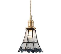 ksxnkhk Lustre, lumières LED Style Japonais rétro Abat-Jour en Verre Chambre Suspension lumière créative Restaurant Suspension lumière Unique tête réglable Plafond allée Lustre E26/E27 Bas