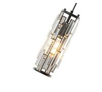ksxnkhk Lustre, lustres Modernes M-INI Lustre Suspendu lumière Or/Noir Cristal lumière îlot de Cuisine Salle à Manger Cuisine Chambre Chevet Lustre M-INI (Argent, 4 lumières)