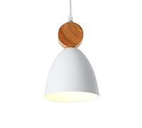 ksxnkhk Lustre Moderne, lustres réglables Modernes, luminaires Suspendus industriels Macaron, Lampe Suspendue en métal de Style Ferme - Plafonnier en Fer avec Bois Compatible avec Table à