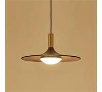 ksxnkhk Lustre Nordique en cuivre pour Chambre à Coucher, Restaurant, en Noyer Noir, Simple, en Bois Massif, pour séjour chez l'habitant, café (lumière Chaude, D30 cm)