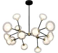 ksxnkhk Lustre Spoutnik 12 lumières, plafonnier Noir, Style Industriel Rustique, Moderne du Milieu du siècle, luminaire Suspendu