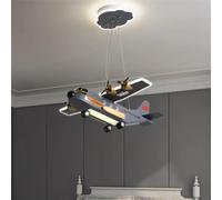 ksxnkhk Lustres d'avion pour Enfants pour Chambres à Coucher, Grand plafonnier Suspendu avec télécommande, luminaire Suspendu LED à intensité Variable, pour crèche, garçons et Filles, Cham