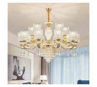ksxnkhk Lustres en Cristal de Luxe à LED pour hôtel, Villa, Hall, Salon, Salle à Manger, décoration d'intérieur Romantique française, Lampes suspendues, Modernes