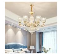 ksxnkhk Lustres en Cristal de Luxe à LED pour hôtel, Villa, Hall, Salon, Salle à Manger, décoration d'intérieur Romantique française, Lampes suspendues, Modernes