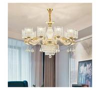 ksxnkhk Lustres en Cristal de Luxe à LED pour hôtel, Villa, Hall, Salon, Salle à Manger, décoration d'intérieur Romantique française, Lampes suspendues, Modernes