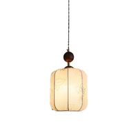 ksxnkhk Lustres Lanterne Suspension Luminaire Îlot de Cuisine Abat-Jour Imitation Soie 6,29 Pouces Tissu Suspension Lampe Chambre Restaurant Café